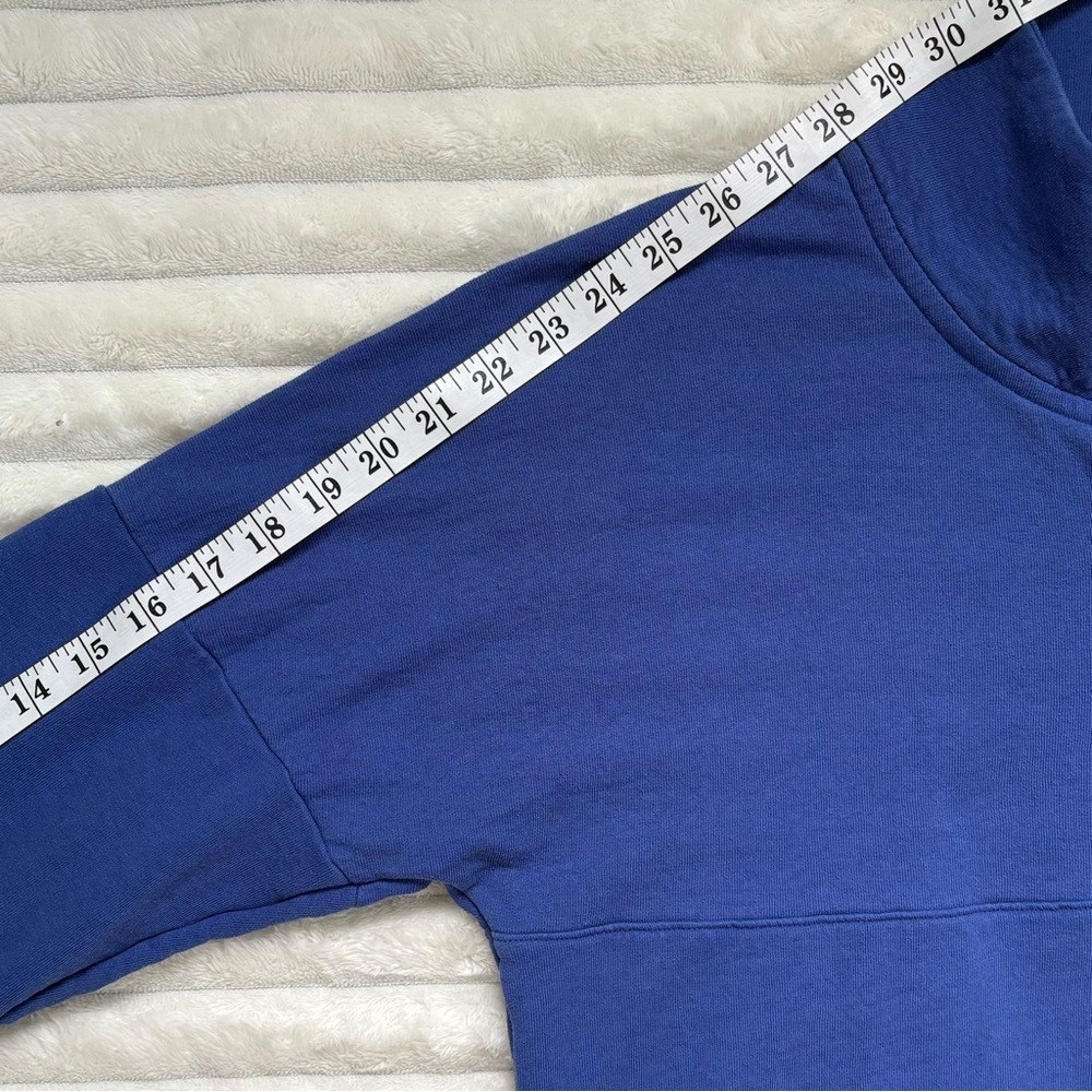 VICTORIA’S SECRET PINK Blue Quarter Snap Pullover Sweatshirt Small Logo - Picture 9 of 9